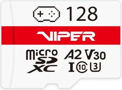 Produktbild von PATRIOT Viper 128GB Micro SDXC / UHS-I / U3 / A2 / C10 / V30