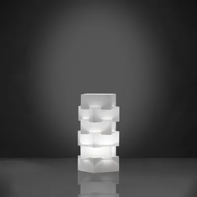 Image de Lampe de table moderne à 1 lumière en Polilux blanc H36 Italy