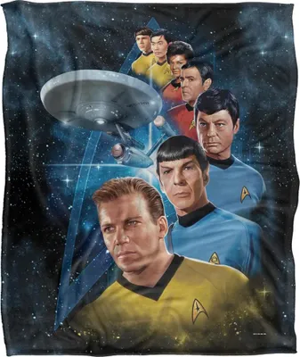 Obrázek produktu pro Star Trek - Deka "Mezi hvězdami", hedvábná, superměkká TV23644 (1 velikost) (vícebarevná)