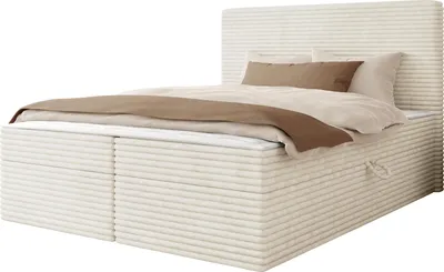 Produktbild von MIRJAN24 Boxspringbett mit zwei Bettkästen Wokio, Schlafzimmer, Dopellbett mit Topper (Farbe: Ambience 02, Größe: 180x200 cm)