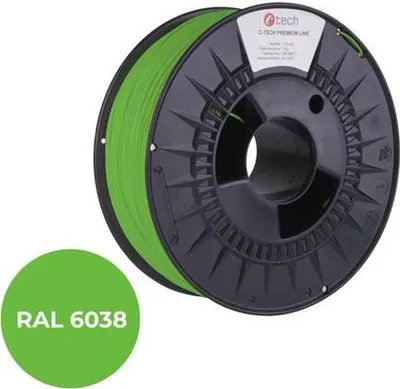 Immagine prodotto di Tisková struna (filament) C-TECH PREMIUM LINE, PETG, luminiscenční zelená, RAL6038, 1,75mm, 1kg