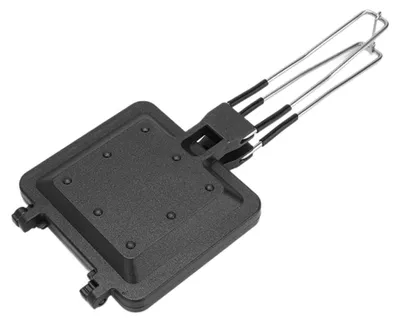 Productafbeelding van Sandwichgrill Aluminium - Zwart - Antikleeflaag - Voor Gas Elektrisch Inductie
