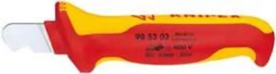 Produktbild von Abmantelungsmesser L.155mm Klingen-L.28mm VDE Mehrkomponentengriff KNIPEX