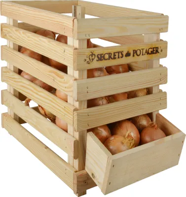 Produktbild von Esschert Design Holz- Zwiebelkiste; C2081; 39,8x48,2x40,0 cm
