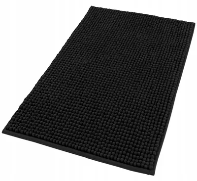 Produktbild von SEPIO Badezimmerteppich, Deko Badezimmer, Badezimmermatte, Schwarz, 50x80 cm