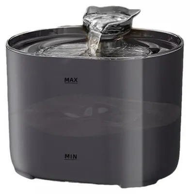 Produktbild von Dockstream 2 Smart-Katzenbrunnen (3 L) – App-gesteuerter Edelstahl-Trinkbrunnen mit 5G-Verbindung, schwarze Wasserfontäne für Hunde & Katzen