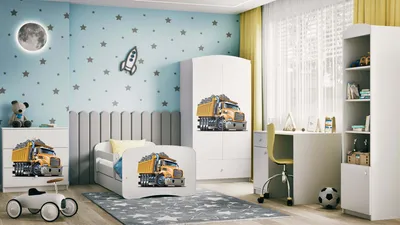 Obrázek produktu pro Dětská šatní skříň Babydreams Šatní skříň se závěsnými dveřmi Šatní skříň nákladní bílá