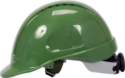 Image de Casque de protection vert en ABS offrant un grand confort