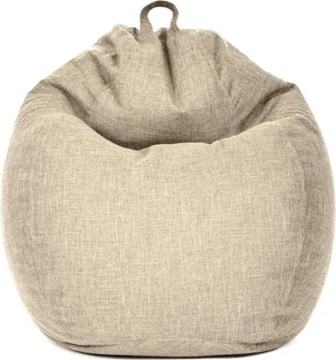 Produktbild von Green Bean® Indoor Sitzsack "Home Linen" mit 200 Liter EPS Perlen Füllung kuschelig, weich, waschbar - Sand Creme