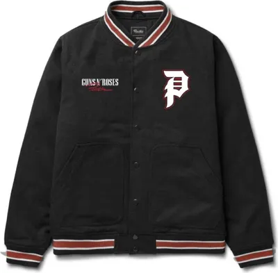 Image de Blouson aviateur croisé Primitive x Guns N' Roses pour homme, noir, taille M