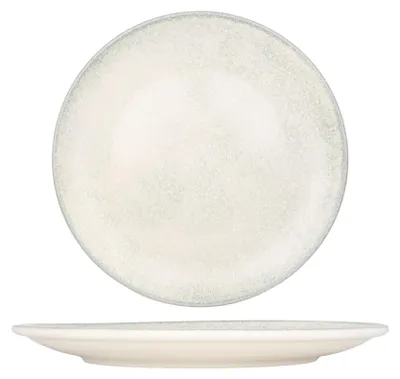 Imagen del producto de Plato para servir, de porcelana, color gris, juego de 6 unidades, 27 cm de diámetro