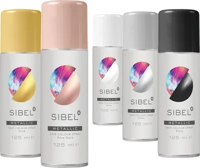 Produktbild von Sibel Farbspray Metallic weiß 125 ml