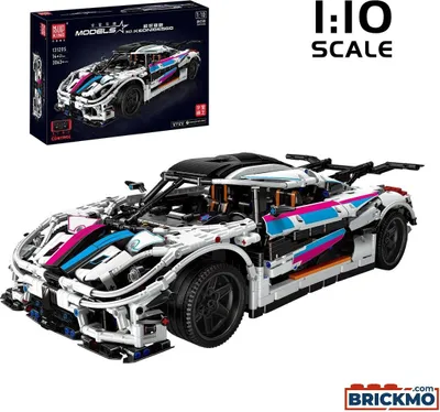 Produktbild von Mould King Regera Hypercar Remote Controlled Model Building Set 13120S