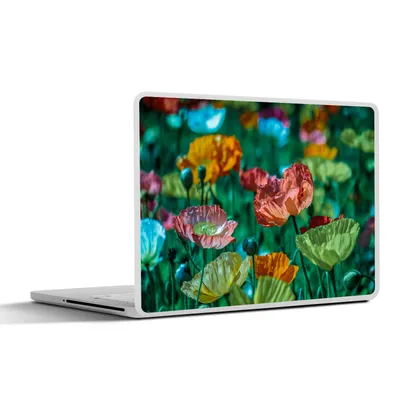 Produktbild von MuchoWow® Laptop Aufkleber Sticker Cover Blumen - Natur - Wildtiere 30x22 cm - Laptop-Sticker