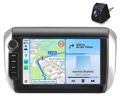 Image de Avec caméra Autoradio Android pour Peugeot 208 2008 2012-2018 CarPlay Android Auto WiFi GPS Navi RDS DSP DAB+ BT 7 pouces 64 Go