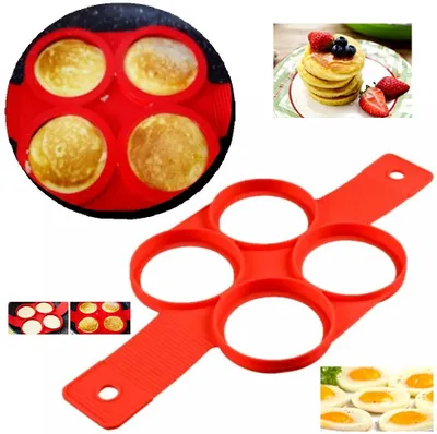 Produktbild von GKA Pancake Maker Silikon rund Form Backen Eier Pfannkuchen Kuchenform Eierform Pfannkuchenform Spiegeleiform