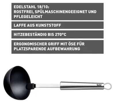 Obrázok produktu pre SILIT Classic Line, odmerka na dávkovanie, nerezová oceľ / čierna