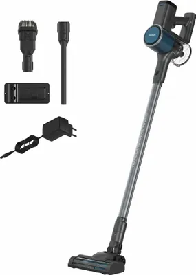 Imagen del producto de Taurus Homeland Ideal Touch, aspiradora vertical 2 en 1, sin bolsa, color y azul, capacidad de 0,6 litros, con boquilla de goma, para uso en seco