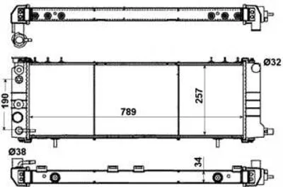 Produktbild von NRF Kühler, Motorkühlung  50321