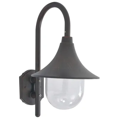 Obrázek produktu pro Zahradní nástěnná lampa E27 42 cm hliníková bronzová
