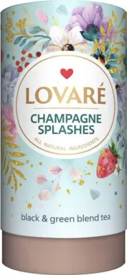 Immagine prodotto di Tè Lovare "Spruzzi di Champagne" miscela di tè nero e verde 80g