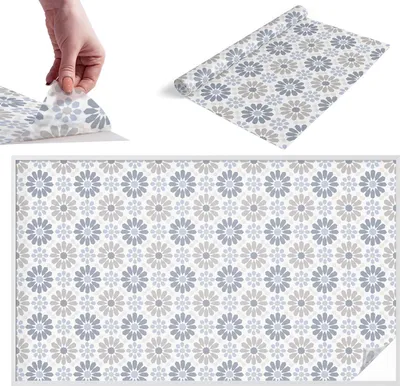 Zdjęcie produktu dla Folia witrażowa do okien - 116x200 cm - Folia witrażowa, dekoracyjna i nieprzezroczysta - Samoprzylepna folia dekoracyjna do szkła w witrażowym wzorze - ochrona przed promieniowaniem UV, łatwa w montażu, dekoracja okna - mozaika kwiatowa