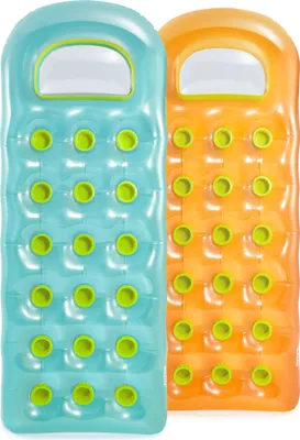 Produktbild von Intex 59895EU - Aufblasbare Luftmatratze mit Sichtfenster, 18 Löcher Assortiert, Vinyl, Mehrfarbig, 188x71 cm