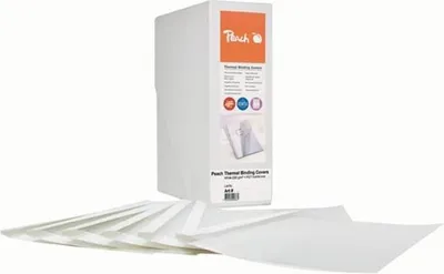 Produktbild von 80x Thermobindemappen A4,  9mm für 90 Blatt, weiß