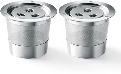 Immagine prodotto di Tazza riutilizzabile in acciaio inossidabile per filtri K-cup con 3 fori, adatta alle macchine da caffè
