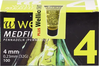 Produktbild von Wellion Medfine plus Pen-Nadeln 4 mm 100 St