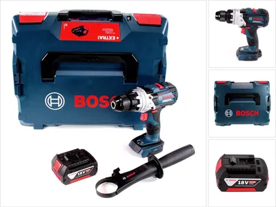 Produktbild von Bosch GSB 18V-110 C Akku Schlagbohrschrauber Professional 18V 110Nm + 1x Akku 5,0 Ah + L-Boxx - ohne Ladegerät