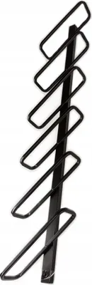 Produktbild von Weinregal für 6 Flaschen, Flaschenregal, Weinlagerung, Wandweinregal, Loft-Stil Hausbar, Metall, Schwarz Höhe 97cm