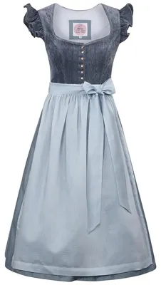 Produktbild von Dirndl Hochwinkel 70cm Länge himmelblau 34
