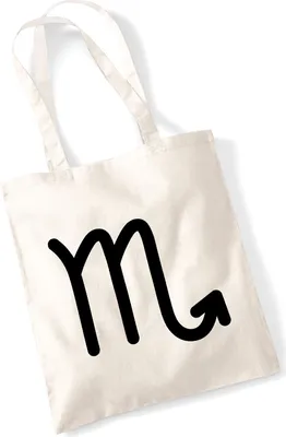 Produktbild von Huuraa Jutebeutel Skorpion Sternzeichen Zeichen 10 Liter Natural Baumwolle Tasche Geschenkidee