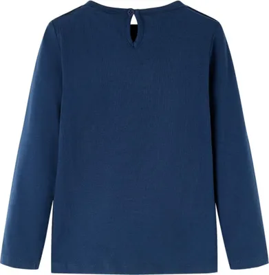 Immagine prodotto di vidaXL Camicia a maniche lunghe per bambini blu navy 128