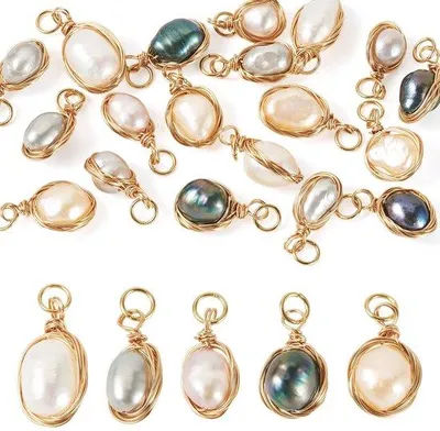 Image de Perles naturelles pour la création de bijoux, de forme ronde