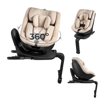 Obrázok produktu pre Kinderkraft I-GUARD autosedačka i-Size 40-105 cm ISOFIX otočná o 360° béžová