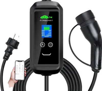 Image de Chargeur portable pour véhicules électriques,Wi-Fi, câble de 5 m, Type 2, 3,6 kW, 5 m