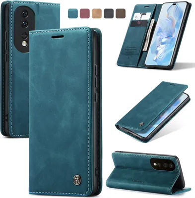 Image de Honor 80 Pro Case, RetroPolyuréthaneLeather Case with Stand Function for Honor 80 Pro blue