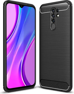 Zdjęcie produktu dla Etui na telefon komórkowy NALIA do Xiaomi Redmi 9, silikonowe etui ochronne TPU o wyglądzie karbonu