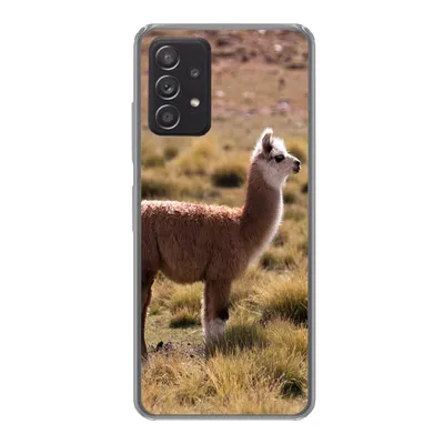 Produktbild von MuchoWow® Handyhülle Schutzhülle Hülle für Samsung Galaxy A53 5G Alpaka - Braun - Natur Silikon Softcase Handy Hülle - Schutzabdeckung