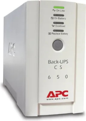 Produktbild von APC Back-UPS CS - BK650EI - Unterbrechungsfreie Stromversorg 650VA (4 Ausgänge IEC, Überspannungsschutz)