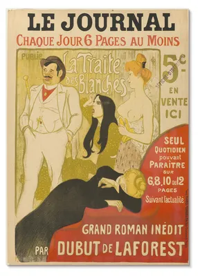Zdjęcie produktu dla PLAKAT – 42 x 59 cm (A2) – Théophile Steinlen – „La Traite des Blanches” autorstwa Théophile’a-Alexandre’a Pierre’a Steinlena – dekoracja ścienna do salonu, sypialni i przedpokoju, nowoczesny plakat, bez ramy