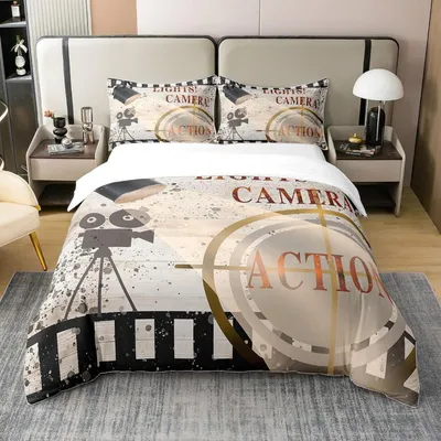 Zdjęcie produktu dla Komplet pościeli, 155x220 cm, 100% bawełna, wielokolorowy, z zamkiem