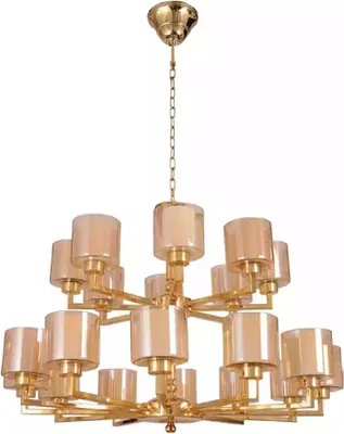 Image de Lustre Plafonnier Or Lampe de plafond Lustre Verre Moderne Nouveau