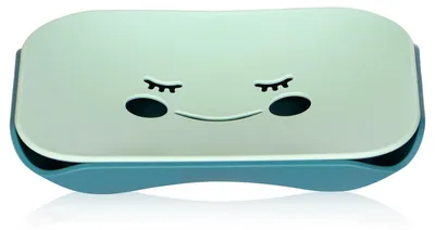 Immagine prodotto di Portasapone antiscivolo in plastica, verde, 15,5 x 7,5 x 2 cm
