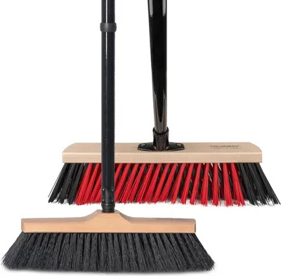 Produktbild von Besen Set, Zimmerbesen 30 cm  + Straßenbesen 40 cm