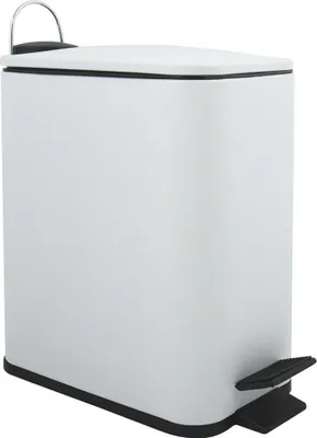 Produktbild von Spirella Treteimer Paris - weis - 5L - Metall - 28 x 14 x 29 cm