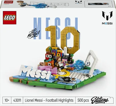 Immagine prodotto di Lego Editions 43011 Lionel Messi – Highlights Calcistici, Giocattolo 3D Da Esposizione, Minifigure Da Collezione, Regalo 10+
