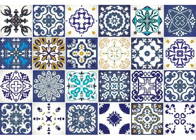 Immagine prodotto di Adesivi decorativi per mobili – Adesivi autoadesivi per cucina e soggiorno – 24 adesivi decorativi Leticiana – 24 adesivi 15 x 15 cm